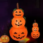 Citrouille gonflable d'Halloween (avec LED) - Kf s c b ec d eq - Decorative Events