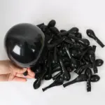 Ballons d'anniversaire avec chiffres dorés et noirs (38 pièces) - Kf s b f b f b f - Decorative Events