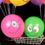 Lot de ballons smiley colorés - Kf s d ff c d dd f e k - Decorative Events