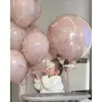 Lot de 5 ballons à nœud pour mariage - Kf s afd c db d d u - Decorative Events