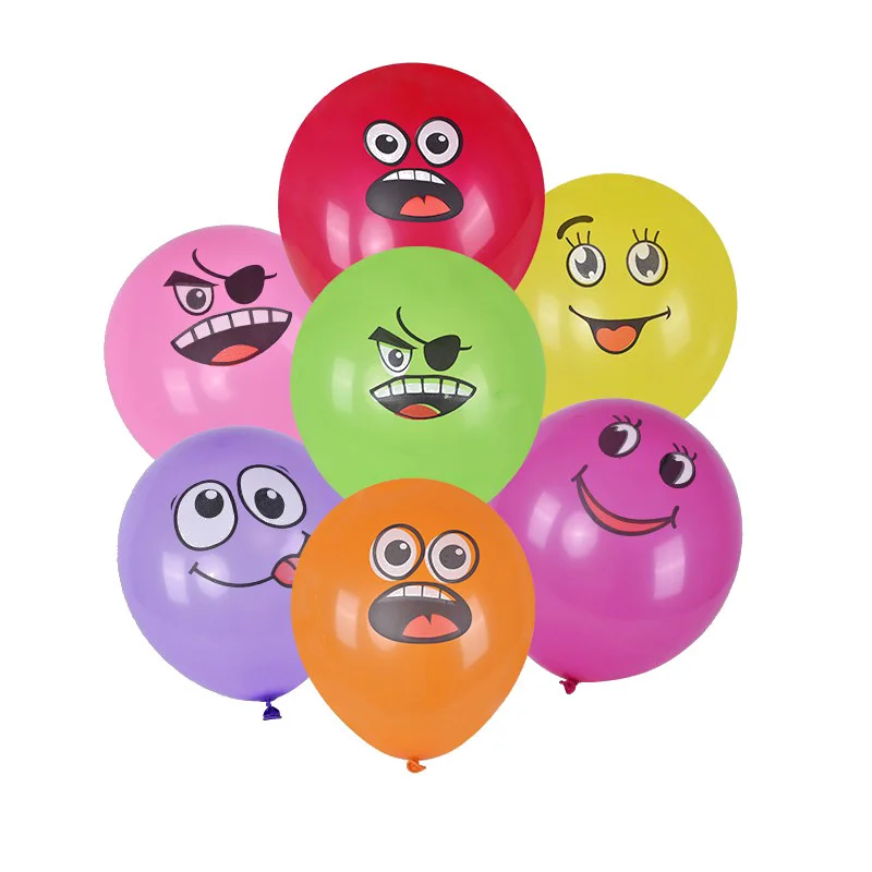 Lot de ballons smiley colorés - Kf s debb b e f b d d d a a a - Decorative Events