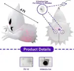 Fantôme gonflable pour Halloween - Kf s ab fad e dfa da a a d - Decorative Events