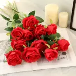 Bouquet de 12 roses artificielles - Kf sa ffe ab b bd a a f r - Decorative Events