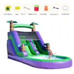 Aire de jeux toboggan aquatique gonflable pour enfants - Kf sb e fef c cb c c p - Decorative Events