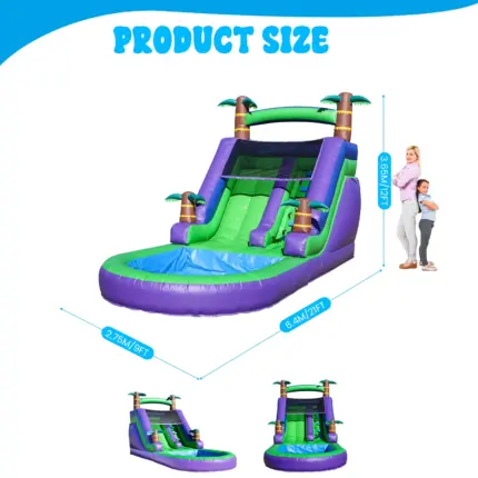 Aire de jeux toboggan aquatique gonflable pour enfants - Kf sdad d fb fea a db j - Decorative Events