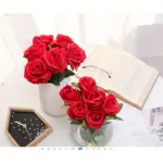 Bouquet de 12 roses artificielles - Kf sde d e c b c ce d - Decorative Events