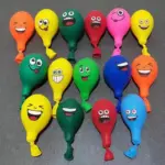Lot de ballons smiley colorés - Kf sf eac f b c bd afe n - Decorative Events