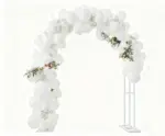Grand support d'arche de mariage blanc - Kf s d dc aa e c d - Decorative Events