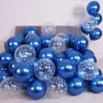 Lot de ballons bleus métallisés - Kf s b aa e d a a fb ea - Decorative Events