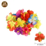 Lot de 24 fleurs tropicales - Kf s b f ff dbc c d bc b - Decorative Events