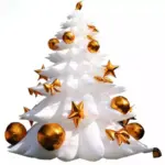 Sapin de Noël gonflable blanc et doré - Kf s dbd bbef f b d f d d - Decorative Events