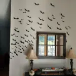 Décoration murale de chauves-souris pour Halloween - Kf s b ad d a f f c da cb - Decorative Events