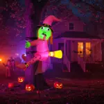 Sorcière gonflable rose pour Halloween - Kf s e cdd b e d b e h - Decorative Events