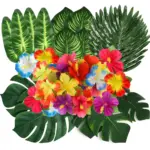 Lot de 24 fleurs tropicales - Kf saecd d cf bc aa aa a q - Decorative Events