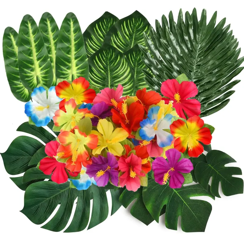 Lot de 24 fleurs tropicales - Kf saecd d cf bc aa aa a q - Decorative Events