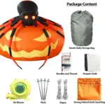 Arraignée et Citrouille géante gonflable pour Festival d'Halloween - Kf sb a da b be a ee bdd d fq - Decorative Events