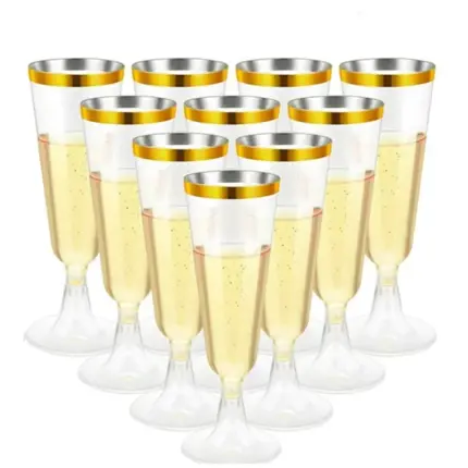 Flûtes à Champagne en plastique (150ml) - Kf sb cecbb d bb f e n - Decorative Events