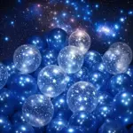 Lot de ballons bleus métallisés - Kf se eb b a bd afbfed e bc x - Decorative Events