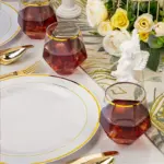 Verres effet diamant jetables - Kf se c e f e cce d dc e - Decorative Events