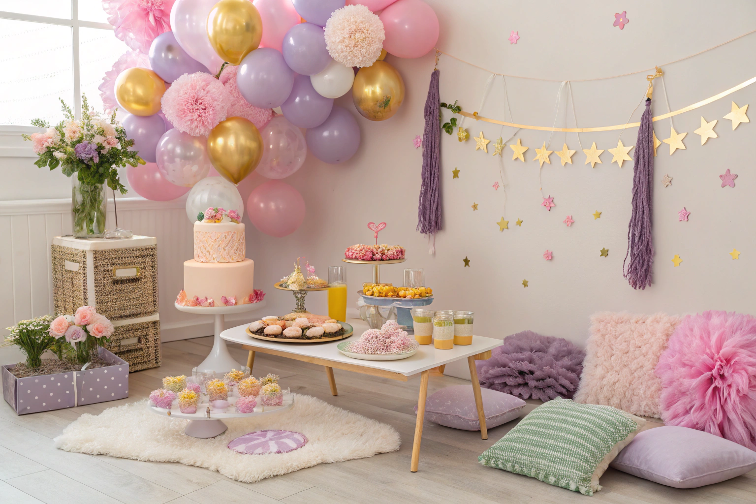 Decoration pour un anniversaire entre filles - Decorative Events
