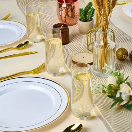 Flûtes à champagne en plastique sans pied - Kf saf f b b e b f c b dm - Decorative Events