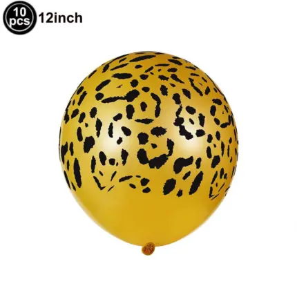 Lot de 10 ballons Léopard - Kf sa edd f e dbf d e dbb - Decorative Events