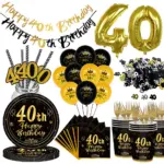 Etiquettes de Vins pour 40 ans d'Anniversaire (lot de 6) - Kf sd d a c dc b d e e cx - Decorative Events