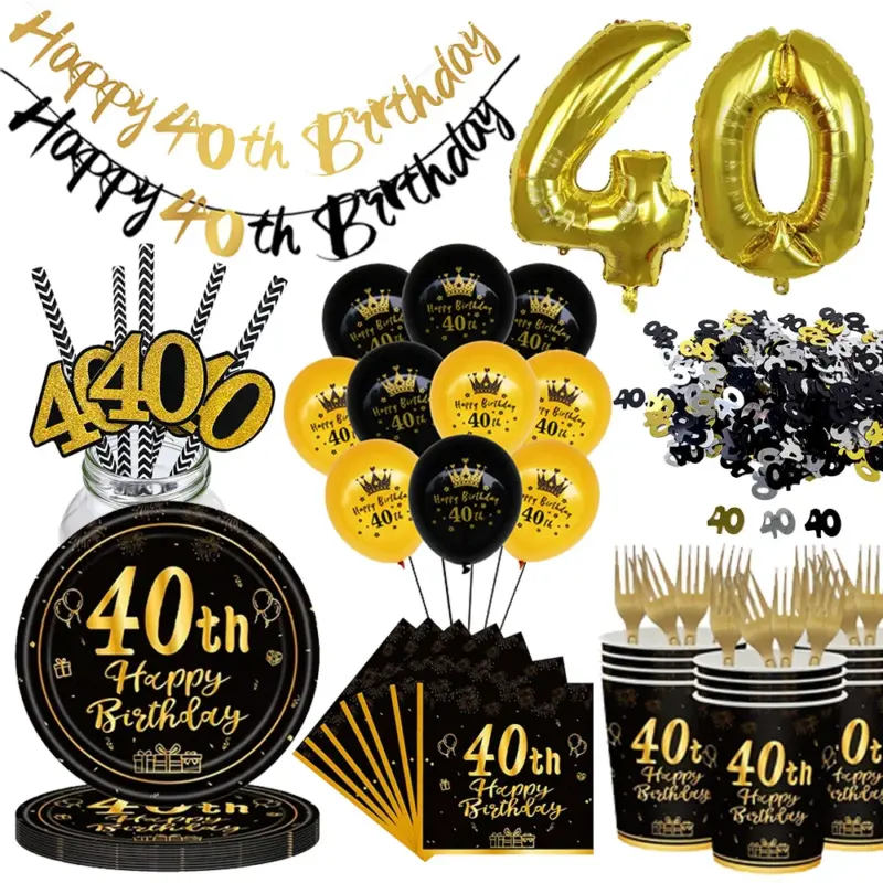 Etiquettes de Vins pour 40 ans d'Anniversaire (lot de 6) - Kf sd d a c dc b d e e cx - Decorative Events
