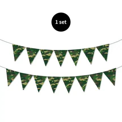 Guirlande triangulaires camouflage militaire pour décoration de fête - Kf s b af bdda eecdf c e fb w - Decorative Events