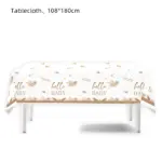 Nappe jetable “Hello Baby” (108 × 180 cm) - Kf s d a c bb f b a a l - Decorative Events