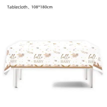 Nappe jetable “Hello Baby” (108 × 180 cm) - Kf s d a c bb f b a a l - Decorative Events