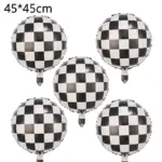 Ballons décoratifs damier course automobile (Lot de 5) - Kf s ca f d c a e b dq - Decorative Events