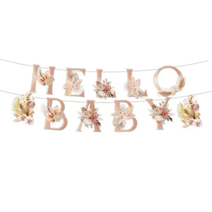 Guirlande décorative “Hello Baby” - Kf s bff d b f da b f b cy - Decorative Events