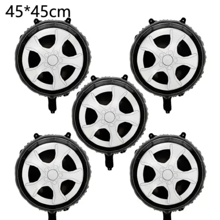 Ballons décoratifs jantes de voiture (Lot de 5) - Kf s c d a d d d a cce ae ea e - Decorative Events