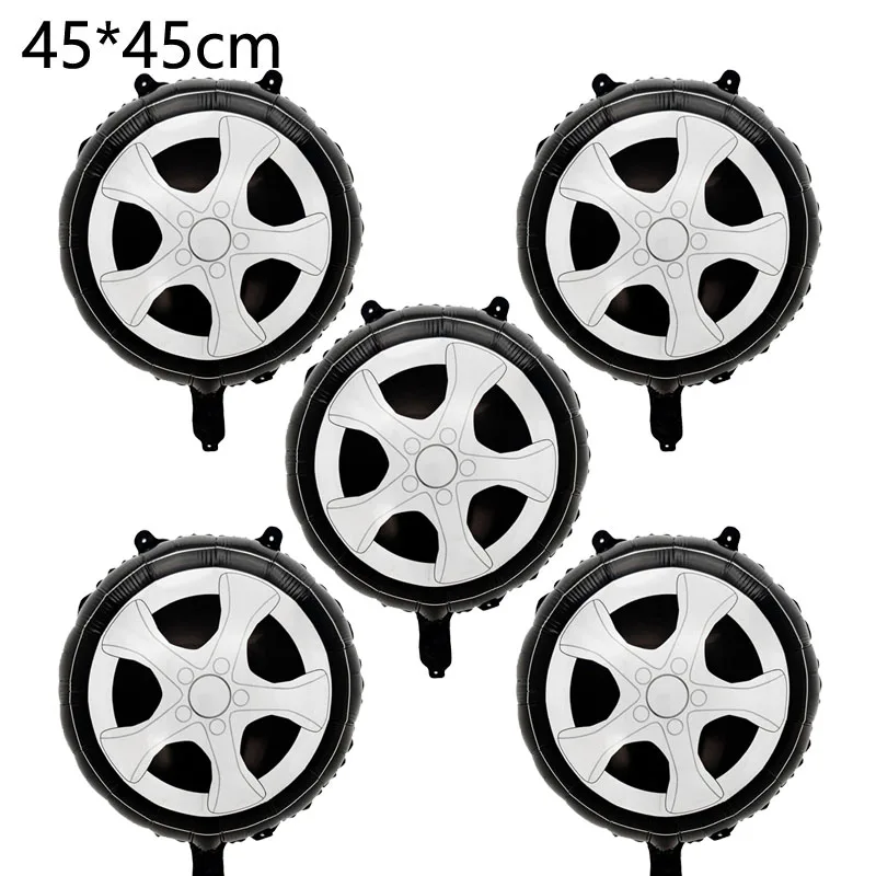 Ballons décoratifs jantes de voiture (Lot de 5) - Kf s c d a d d d a cce ae ea e - Decorative Events