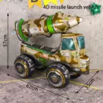 Ballon aluminium camion lance-missile camouflage 4D (62 × 57 cm) - Kf s ee d d f c f a d u - Decorative Events