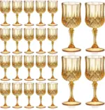 Verres à vin vintage en plastique (24 pièces) - Kf sd a d e bb c b c be d e c cfce - Decorative Events