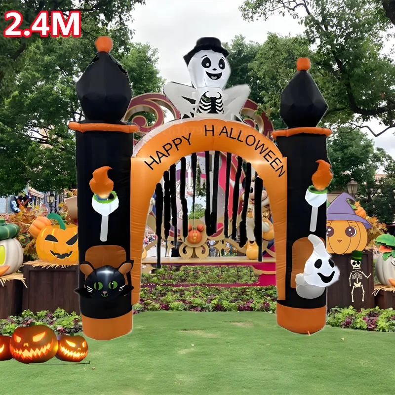 Décoration gonflable citrouille et araignée Halloween - Kf sab b cf f f a b n - Decorative Events