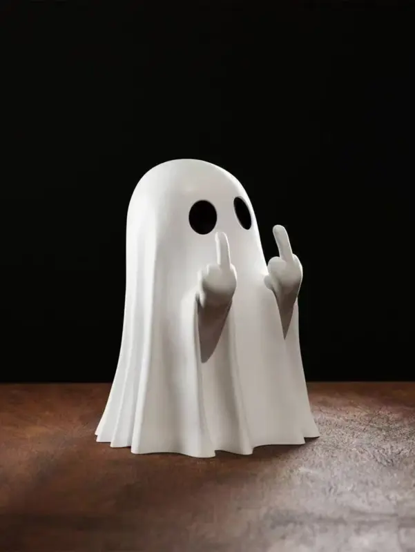 Figurine fantôme "Fuck You" - Kf sd c c f ba bb fb c b - Decorative Events